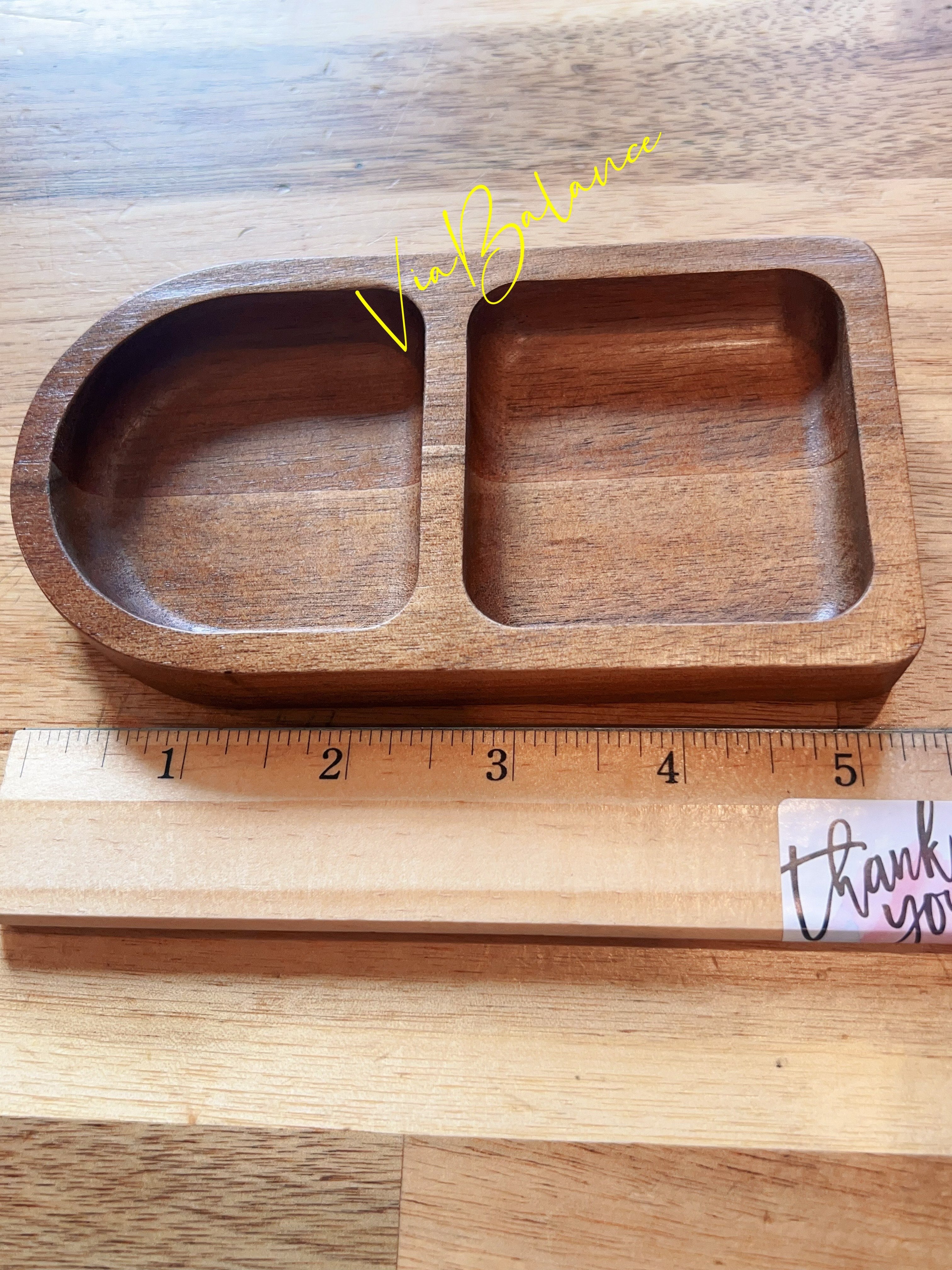 Small  Wood Storage Tray  for Jewelry, Essential Oils & Home Décor