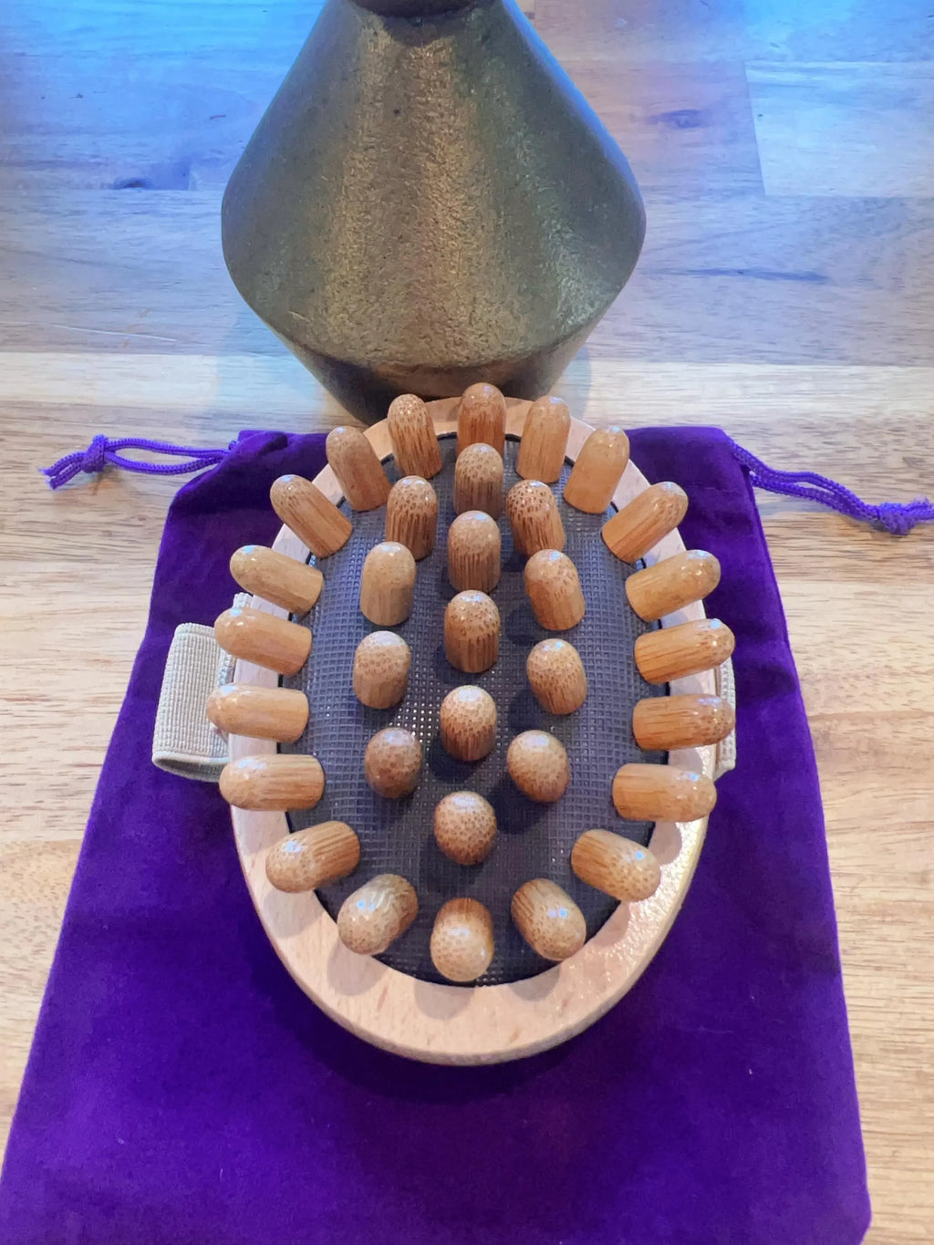 🌿 Wooden Gua Sha Massage Brush – Natural Meridian Body & Wellness Tool & Glow Skin